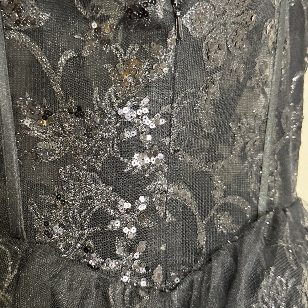 Ladivine by Cinderella Divine Ball Gown Formal Dress Prom Lace Tiered Size XS - Picture 13 of 13